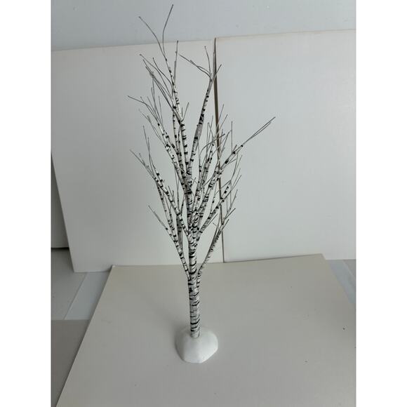 Dept. 56/Lemax Christmas Tree Three White Birch Snow Frosted Various Sizes - Picture 6 of 10